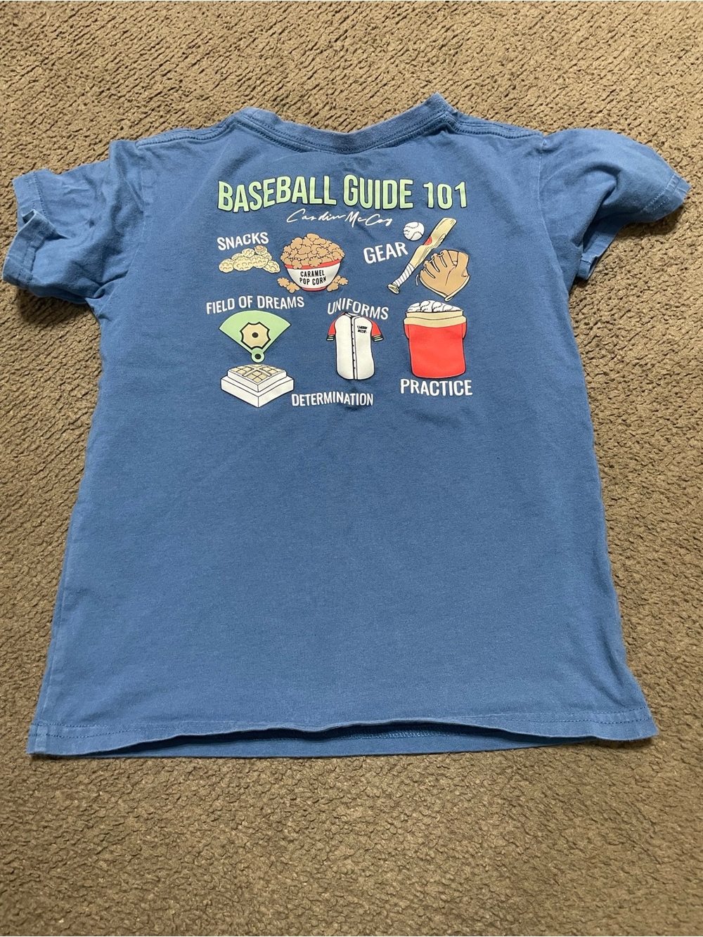 Kids Blue 'Baseball Guide 101' Graphic Tee